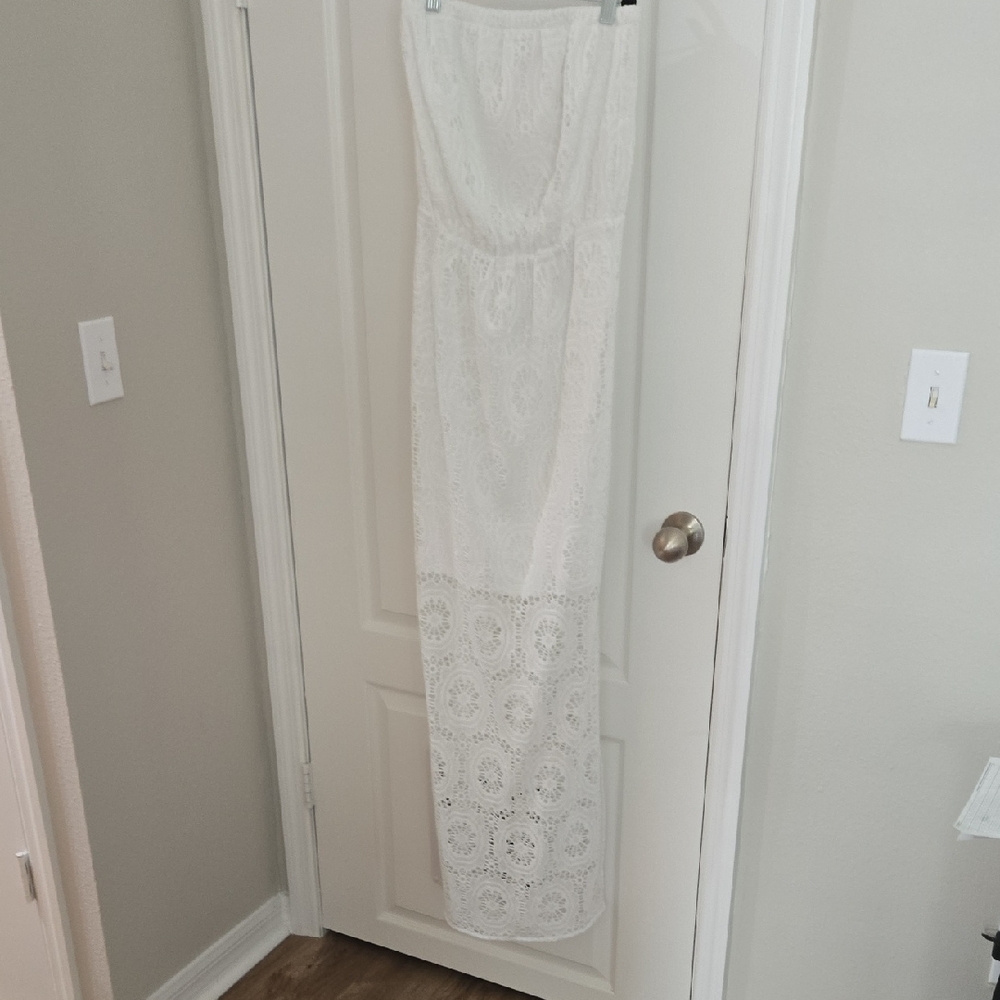 Lilly Pulitzer White Strapless Dress, Size XS